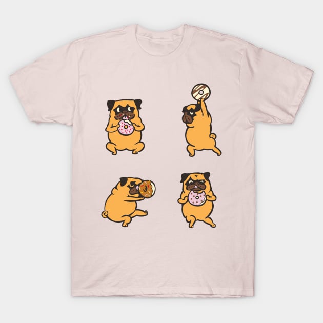 Donut Skip Legday with The Pug T-Shirt by huebucket